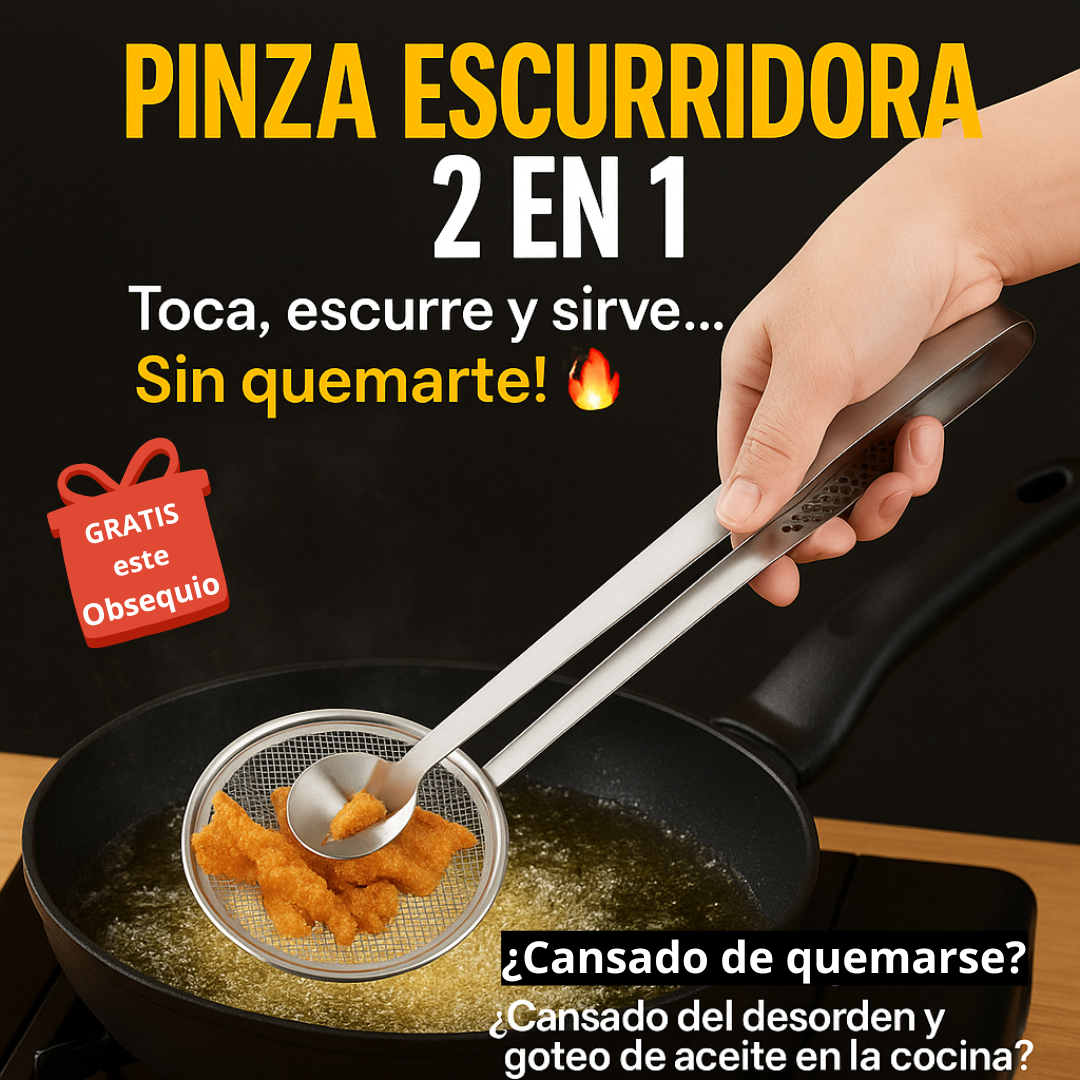 AceroPro™ | ¡Basta de Plásticos y Bacterias! Obsequio Pinza Escurridor ¡No mas Quemaduras!! - PRAGMATIK